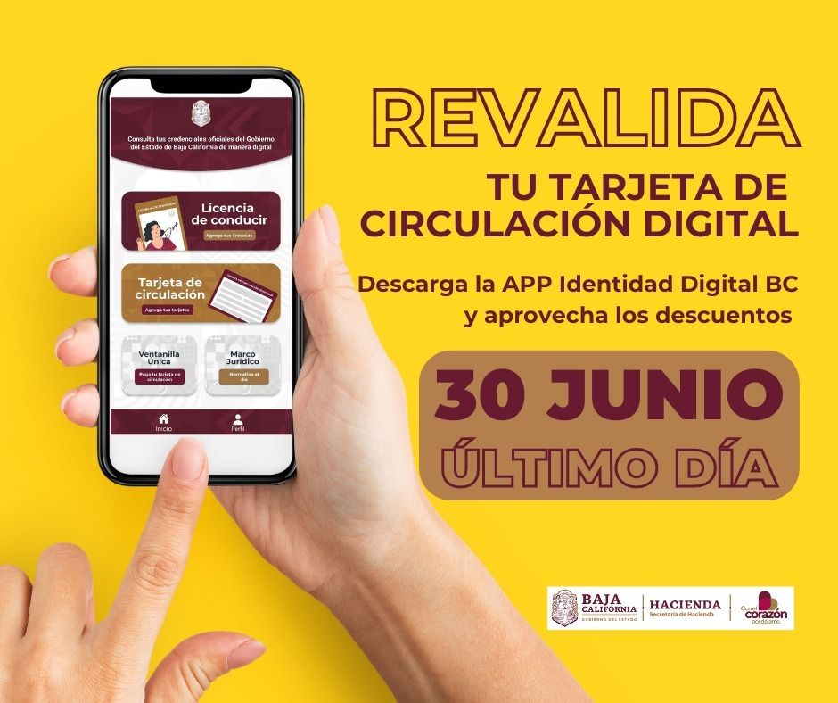 EXHORTA SAT BC A LA CIUDADANÍA A REALIZAR RENOVACIÓN DE TARJETA DE CIRCULACIÓN EN LÍNEA