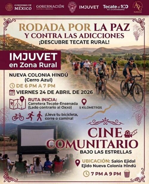 IMJUVET INVITA A LAS JUVENTUDES A SUMARSE A LA “RODADA POR LA PAZ Y CONTRA LAS ADICCIONES” EN ZONA RURAL