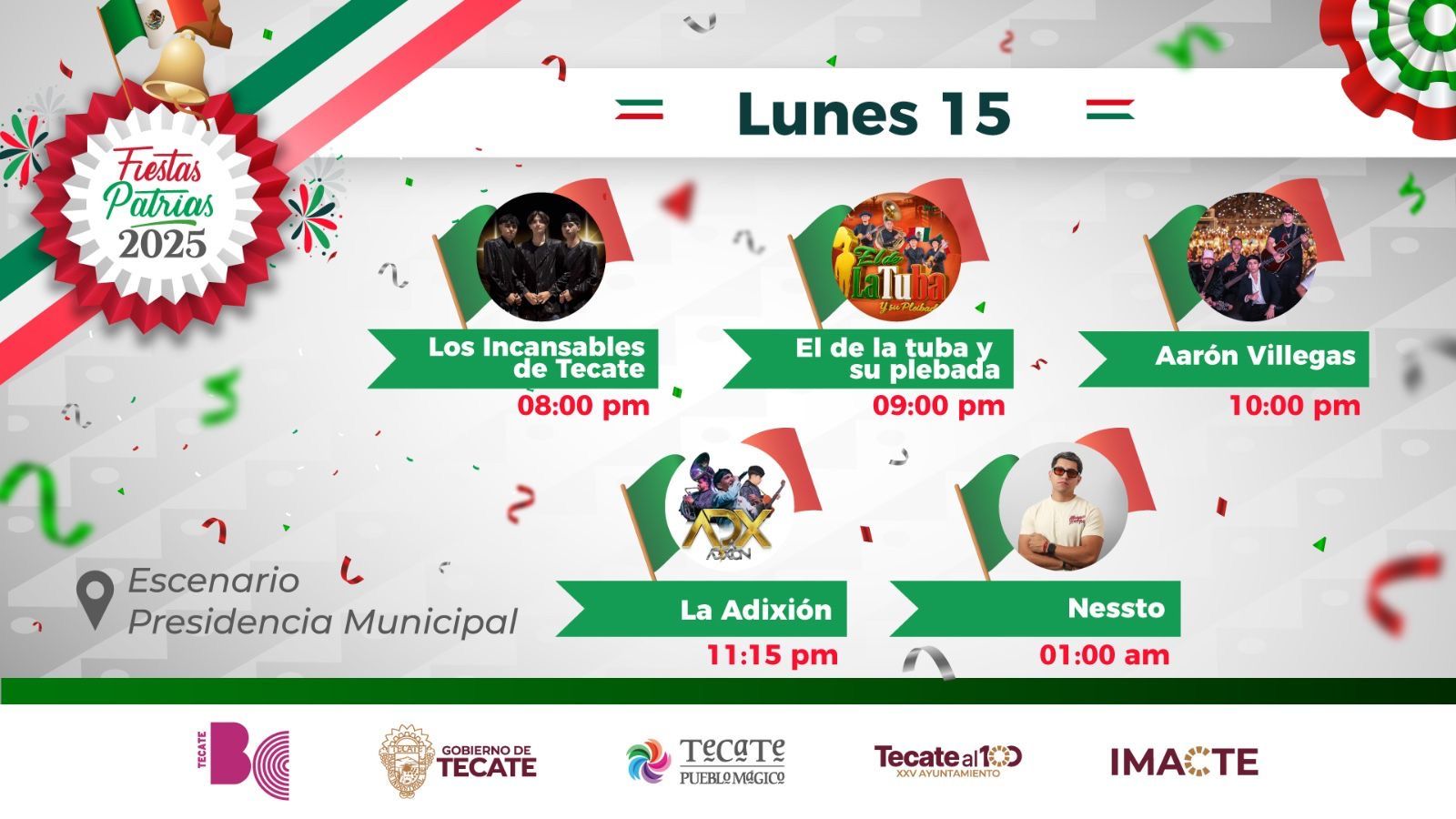 TODO LISTO PARA EL GRITO DE INDEPENDENCIA EN TECATE