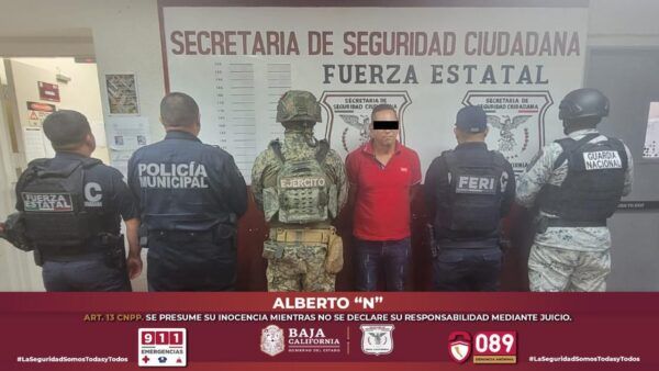CAPTURA FUERZA ESTATAL EN MEXICALI Y TIJUANA A INDIVIDUOS CON ÓRDENES DE APREHENSIÓN PENDIENTES