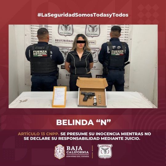 DETIENE A MUJER ARMADA TRAS REPORTE A LA LÍNEA 9-1-1