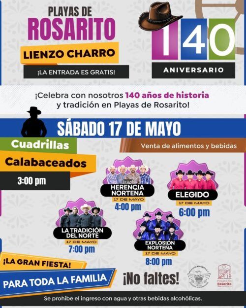 INVITAN A LA GRAN CABALGATA POR EL 140 ANIVERSARIO DE FUNDACIÓN DE PLAYAS DE ROSARITO