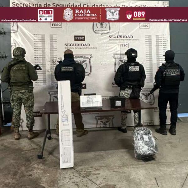 GRUPO PROTEO ASEGURA ARMAMENTO Y EQUIPO TÁCTICO EN TECATE