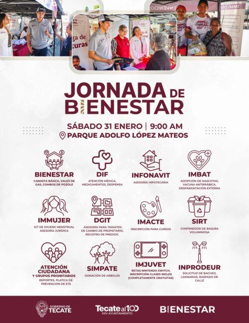 JORNADA DE BIENESTAR LLEGA AL PARQUE ADOLFO LÓPEZ MATEOS