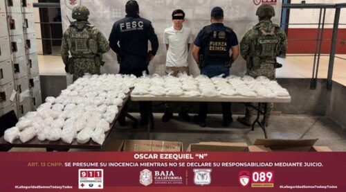 DECOMISAN 39 KILOS DE METANFETAMINA EN LA CARRETERA LIBRE TECATE – TIJUANA