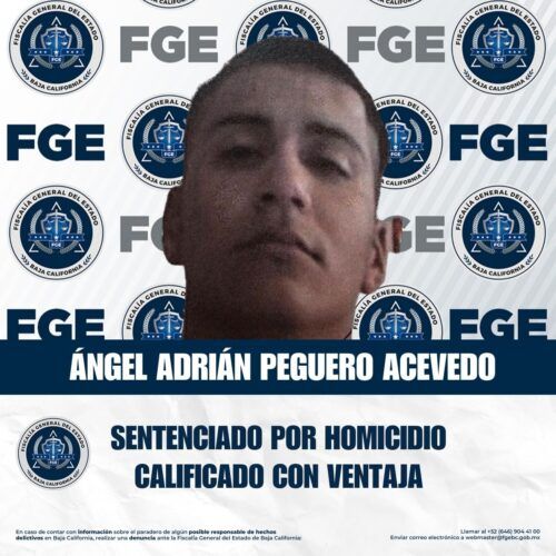“EL SONIC” ES SENTENCIADO A 20 AÑOS DE PRISIÓN POR HOMICIDIO EN TECATE