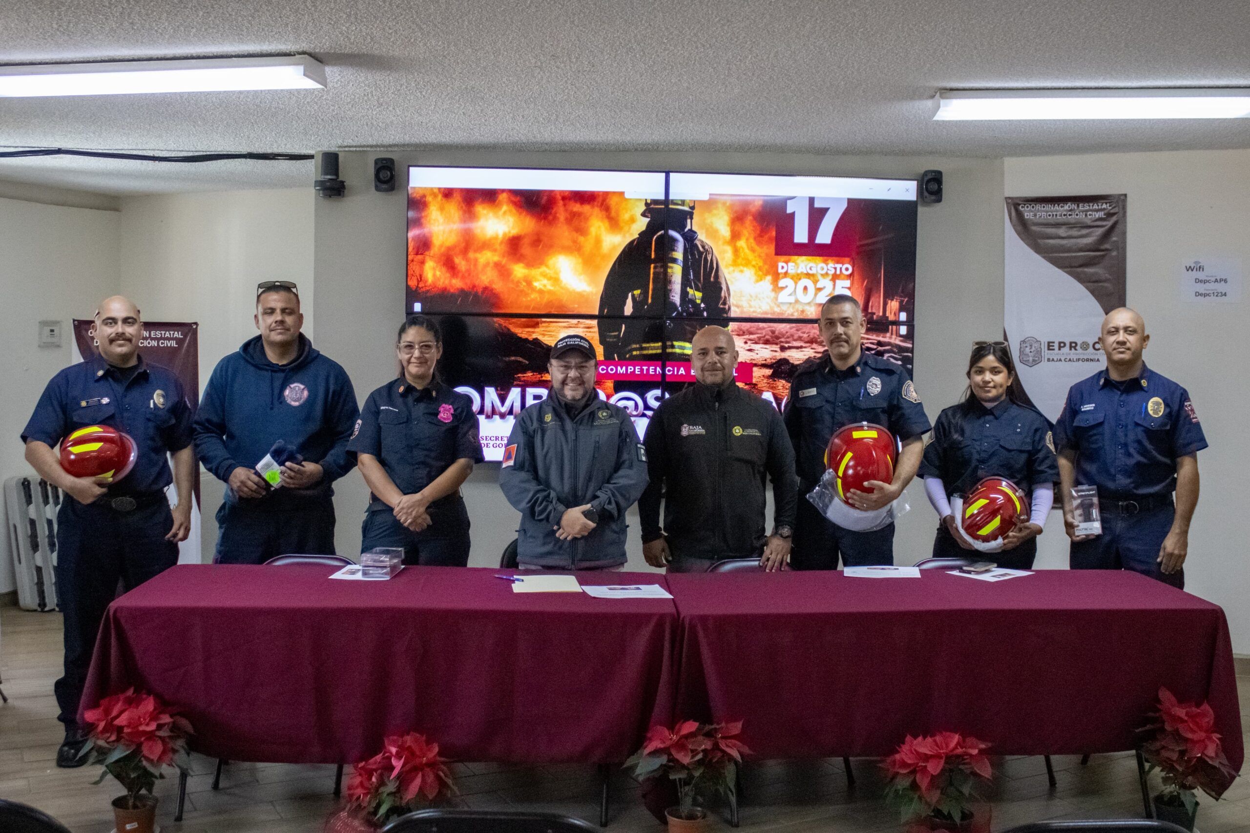 RECONOCE PROTECCIÓN CIVIL ESTATAL A GANADORES DE LA COMPETENCIA “BOMBEROS DE ACERO 2025”
