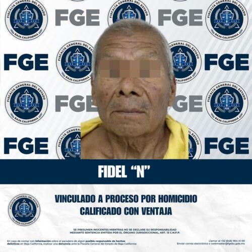 OBTIENE FGE VINCULACIÓN A PROCESO POR HOMICIDIO CALIFICADO EN TECATE