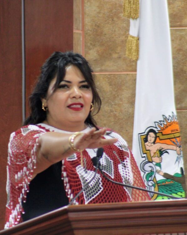 DIPUTADA MONTSE MURILLO PRIMERA PRESIDENTA INDÍGENA DEL CONGRESO DE BAJA CALIFORNIA