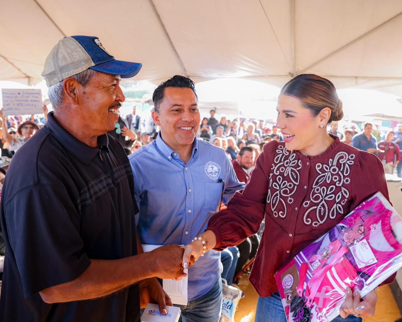 ANUNCIA GOBERNADORA MARINA DEL PILAR HISTÓRICA INVERSIÓN EN SISTEMA DE DRENAJE PARA PRIMO TAPIA DURANTE JORNADA TERRITORIAL