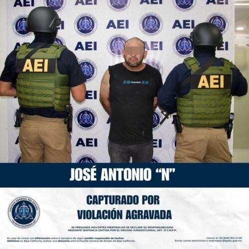 CUMPLIMENTAN ORDEN DE APREHENSIÓN POR VIOLACIÓN AGRAVADA EN TIJUANA
