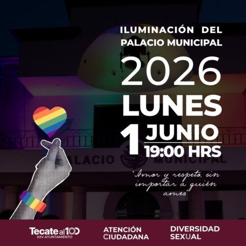 ILUMINARÁN PALACIO MUNICIPAL POR EL MES DE LA DIVERSIDAD