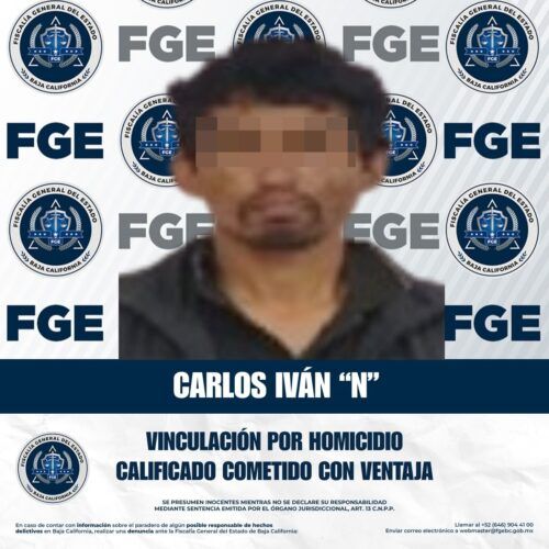 VINCULAN A PROCESO A HOMBRE POR HOMICIDIO CALIFICADO EN TECATE