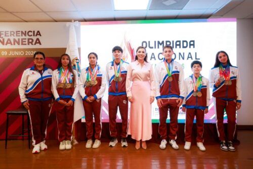 RECONOCE GOBERNADORA MARINA DEL PILAR LIDERAZGO DE BAJA CALIFORNIA EN EL TOP TRES DE LA OLIMPIADA NACIONAL