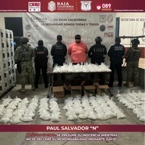 DECOMISAN CERCA DE 113 KILOS DE METANFETAMINA EN TIJUANA