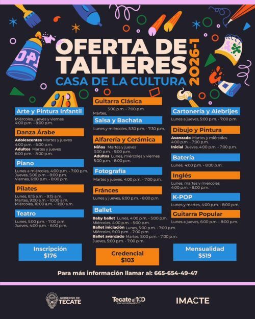 IMACTE ABRE INSCRIPCIONES PARA TALLERES CULTURALES 2026-1