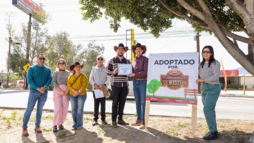 CENTRO DE ESPECTÁCULOS SS WESTERN SE SUMA AL PROGRAMA DE ADOPCIÓN DE CAMELLONES EN TECATE