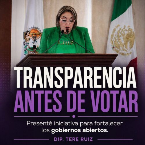 PRESENTA DIP. TERE RUIZ INICIATIVA PARA FORTALECER LA TRANSPARENCIA EN LOS AYUNTAMIENTOS DE BC