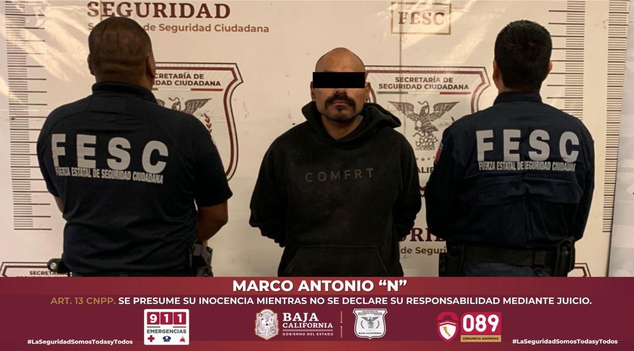 APREHENDE ESCUADRÓN VIOLETA A DOS INDIVIDUOS POR VIOLENCIA FAMILIAR EN TIJUANA