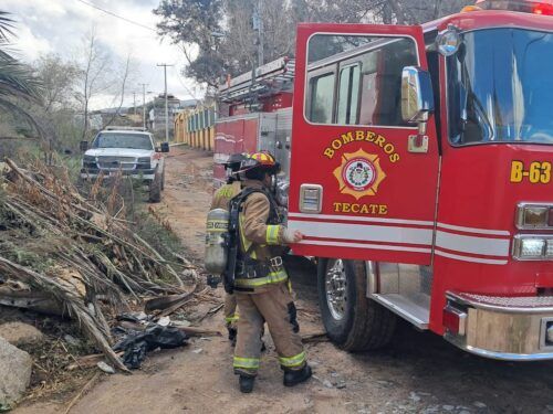 TECATE ENFRENTA JORNADA DE EMERGENCIAS POR LLUVIAS Y VIENTOS