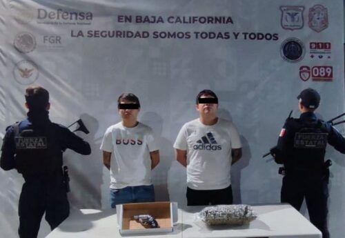 DETIENEN A DOS PERSONAS CON ARMA Y DROGA; FUE GRACIAS A UNA DENUNCIA CIUDADANA