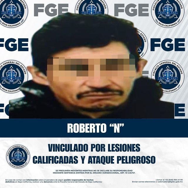 VINCULAN A PROCESO A MASCULINO POR LESIONES CALIFICADAS Y ATAQUE PELIGROSO EN TECATE