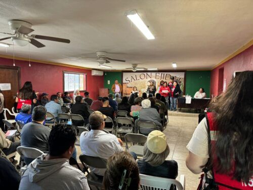 PRESENTA DOLORES ORTIZ PROPUESTAS ANTE POBLADORES DE CERRO AZUL, TECATE