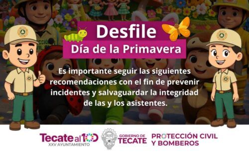 EMITEN RECOMENDACIONES PARA LAS Y LOS ASISTENTES DEL DESFILE DE LA PRIMAVERA