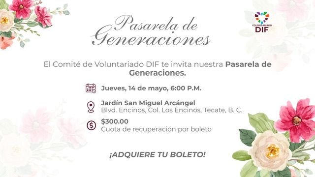 INVITAN A LA “PASARELA DE GENERACIONES”, UN EVENTO PARA CELEBRAR LA UNIÓN FAMILIAR