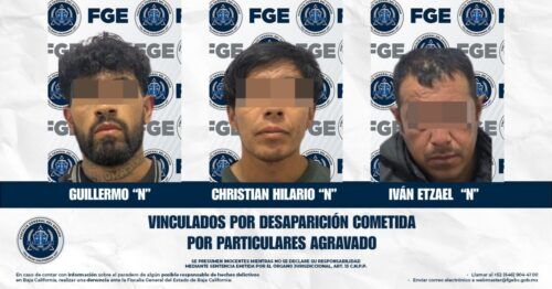 INICIAN PROCESO PENAL CONTRA TRES HOMBRES POR LA DESAPARICIÓN DE CUATRO MUJERES EN TIJUANA