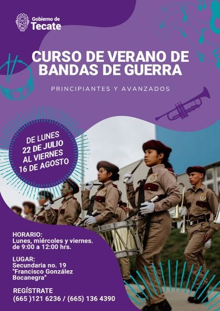 INVITA ACCIÓN CÍVICA A SUMARSE A CURSO DE BANDAS DE GUERRA