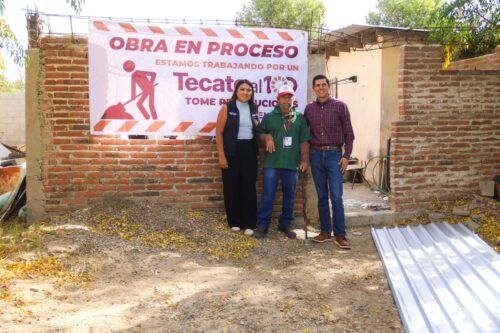 ROMAN COTA ARRANCA INSTALACIÓN DE LÁMINA GALVANIZADA EN 100 HOGARES DE TECATE
