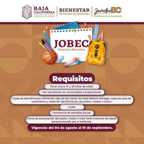 INVITA JUVENTUD BC A PARTICIPAR EN LA CONVOCATORIA JOBEC