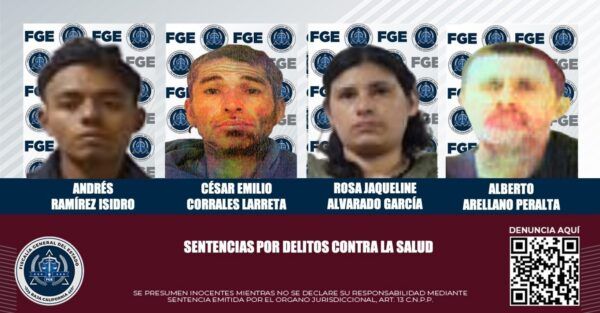 LA FISCALÍA GENERAL DEL ESTADO LOGRA SENTENCIAS PARA CUATRO IMPUTADOS POR DELITOS CONTRA LA SALUD
