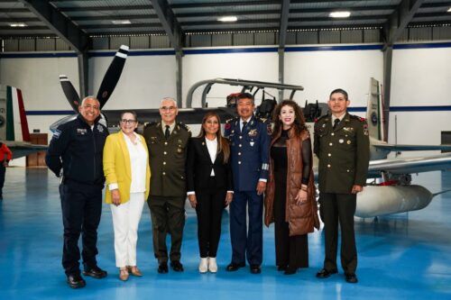 RECONOCE ALCALDESA CLAUDIA AGATÓN LABOR DE LA FUERZA AÉREA MEXICANA