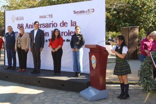 GOBIERNO DE TECATE CONMEMORA  EL 88 ANIVERSASRIO DE LA EXPROPIACIÓN PETROLERA