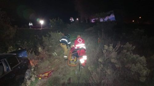 UN LESIONADO TRAS VOLCADURA EN SANTA ANITA, TECATE
