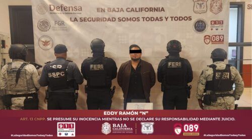 DETIENEN A HOMBRE EN POSESIÓN DE ARMA DE FUEGO EN TECATE