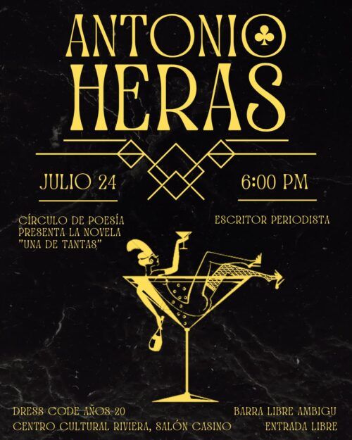 PRESENTARÁN EN CENTRO CULTURAL RIVERA LIBRO DEL PERIODISTA ANTONIO HERAS