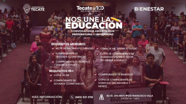 ALCALDE ROMÁN COTA INVITA A PARTICIPAR EL PROGRAMA DE BECAS “NOS UNE LA EDUCACIÓN”