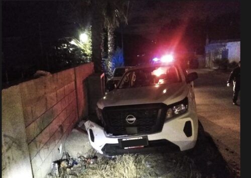 POLICÍA DE TECATE ATIENDE ACCIDENTE VEHICULAR EN VALLE VERDE