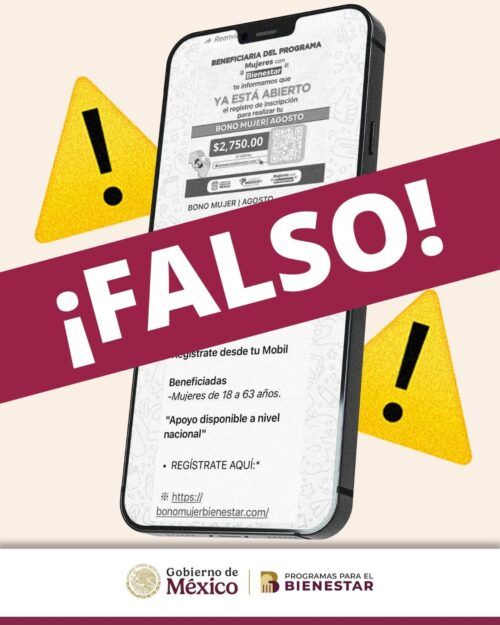 ¡¡ALERTA!! FALSO QUE EL GOBIERNO DE MÉXICO ENTREGUE UN BONO ECONÓMICO A MUJERES DE 18 A 63 AÑOS: RUIZ URIBE