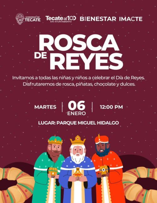 INVITAN A FAMILIAS TECATENSES A CELEBRAR EL DÍA DE REYES CON LA TRADICIONAL ROSCA