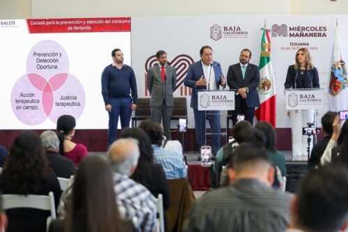 PRESENTA GOBIERNO DE MARINA DEL PILAR ESTRATEGIA TRILATERAL PARA ATENDER CONSUMO DE FENTANILO