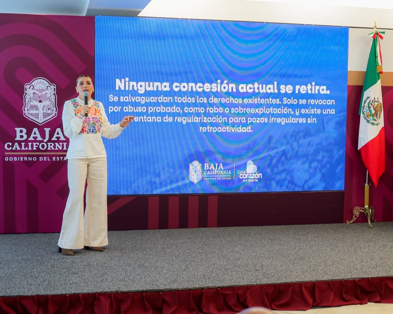 NUEVA LEY GENERAL DE AGUAS GARANTIZA QUE LOS RECURSOS HÍDRICOS SIGAN SIENDO UN BIEN DEL PUEBLO Y LA NACIÓN: GOBERNADORA MARINA DEL PILAR