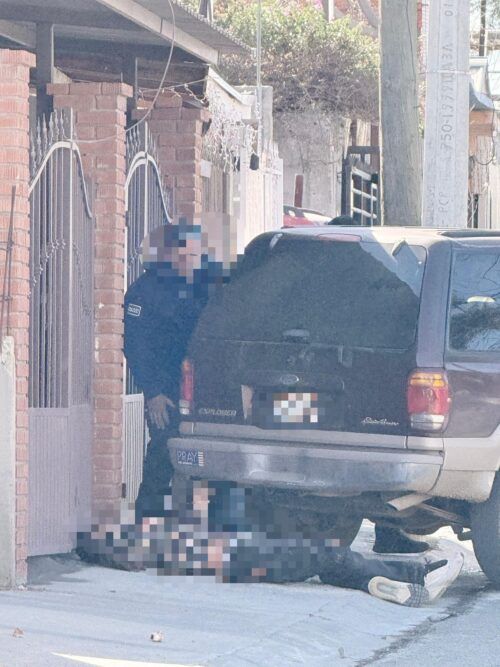 BALEAN A UN HOMBRE EN FRACCIONAMIENTO SANTA ANITA, TECATE
