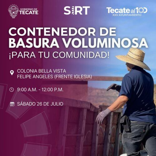 SIRT LLEVARÁ JORNADA DE RECOLECCIÓN DE BASURA A VALLE VERDE Y BELLA VISTA
