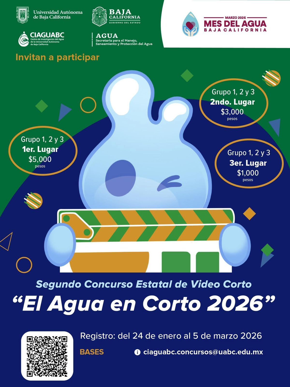 INVITAN A PARTICIPAR EN CONCURSOS ESTATALES DE FOTOGRAFÍA Y VIDEO DEL CUIDADO DEL AGUA
