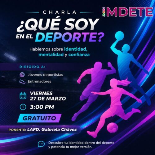 INVITAN A CHARLA PARA FAVORECER LA IDENTIDAD Y MENTALIDAD DEPORTIVA
