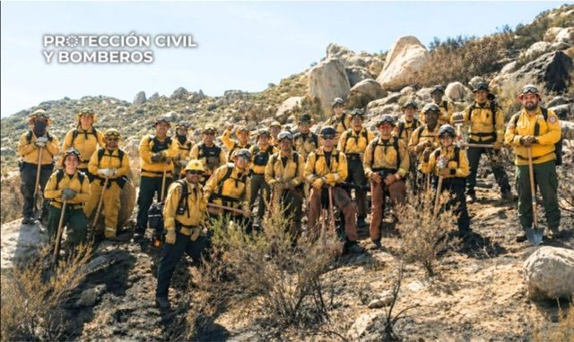 COORDINACIÓN BINACIONAL LOGRA CONTENER INCENDIO EN ZONA FRONTERIZA DE TECATE